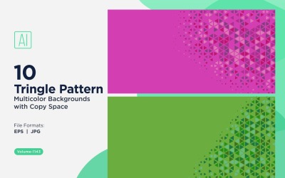 Colorful Triangles of Various Sizes Versatile Pattern Background 1143