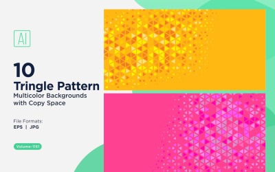 Colorful Triangles of Various Sizes Versatile Pattern Background 1161