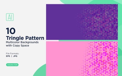 Triangoli colorati di varie dimensioni Versatile modello di sfondo 1129