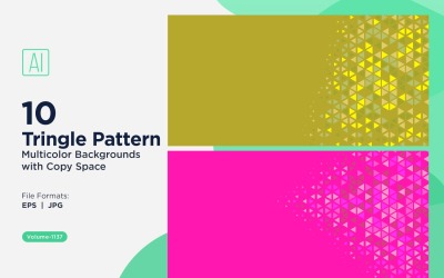 Triangoli colorati di varie dimensioni Versatile modello di sfondo 1137