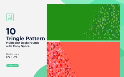 Triangoli colorati di varie dimensioni Versatile modello di sfondo 1145