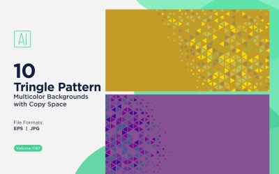 Triangoli colorati di varie dimensioni Versatile modello di sfondo 1167