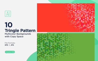 Triangoli colorati di varie dimensioni Versatile modello di sfondo 1168