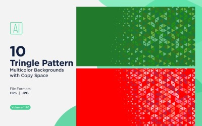 Triangoli colorati di varie dimensioni Versatile modello di sfondo 1170