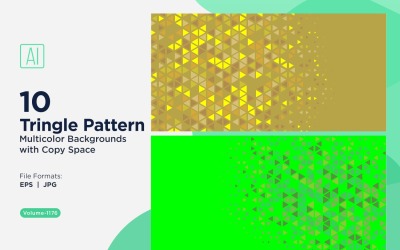 Triangoli colorati di varie dimensioni Versatile modello di sfondo 1176