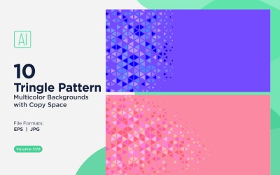 Triangoli colorati di varie dimensioni Versatile modello di sfondo 1178