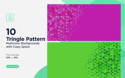 Triangoli colorati di varie dimensioni Versatile modello di sfondo 1189