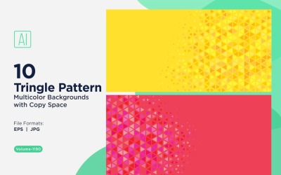 Triangoli colorati di varie dimensioni Versatile modello di sfondo 1190