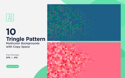 Triangoli colorati di varie dimensioni Versatile modello di sfondo 1194