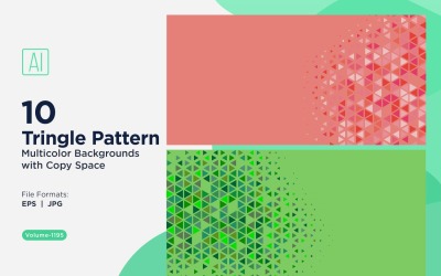 Triangoli colorati di varie dimensioni Versatile modello di sfondo 1195