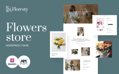 Floresty - Çiçek Butiği ve Çiçekçi WordPress Teması