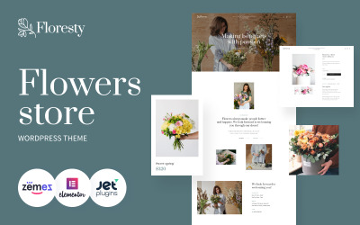 Floresty - Tema de WordPress para floristerías y sitios web de diseño floral