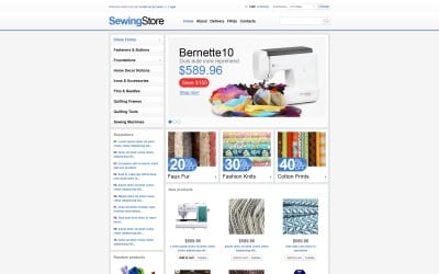 Modèle VirtueMart du magasin de couture