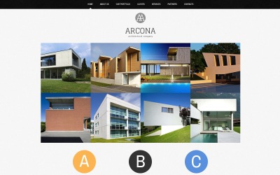 Modelo de site responsivo para construtora
