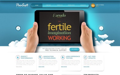 Yazılım Duyarlı Web Sitesi Şablonu