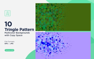 Bunte Dreiecke in verschiedenen Größen Vielseitiger Musterhintergrund 1215