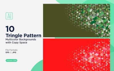 Colorful Triangles of Various Sizes Versatile Pattern Background 1258