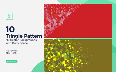 Triangoli colorati di varie dimensioni Versatile modello di sfondo 1212