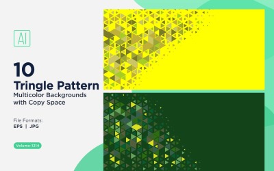 Triangoli colorati di varie dimensioni Versatile modello di sfondo 1214