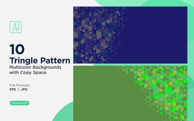 Triangoli colorati di varie dimensioni Versatile modello di sfondo 1217