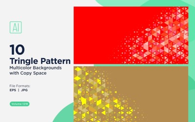 Triangoli colorati di varie dimensioni Versatile modello di sfondo 1218