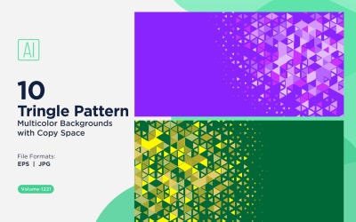 Triangoli colorati di varie dimensioni Versatile modello di sfondo 1221