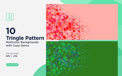 Triangoli colorati di varie dimensioni Versatile modello di sfondo 1230