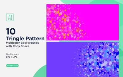 Triangoli colorati di varie dimensioni Versatile modello di sfondo 1233