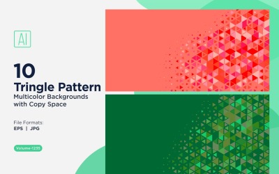 Triangoli colorati di varie dimensioni Versatile modello di sfondo 1235