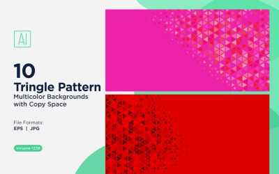 Triangoli colorati di varie dimensioni Versatile modello di sfondo 1238