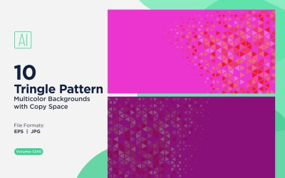 Triangoli colorati di varie dimensioni Versatile modello di sfondo 1240