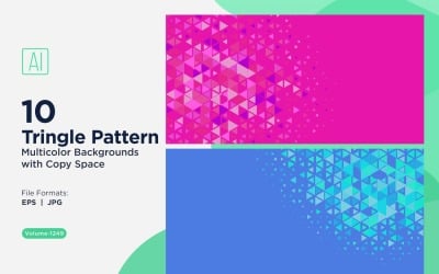 Triangoli colorati di varie dimensioni Versatile modello di sfondo 1249