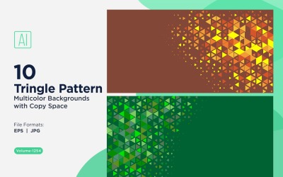Triangoli colorati di varie dimensioni Versatile modello di sfondo 1254
