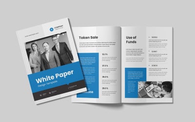 whitepaper mall modern vit pappersdesign