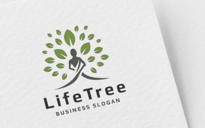 Modèle de logo Vitalité de l&amp;#39;arbre de vie