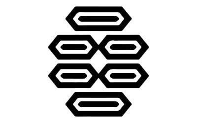 Buatkan sebuah logo art dengan bentuk geometris abstract