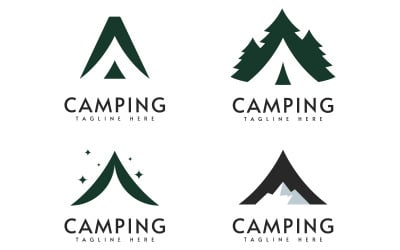 Camping logo vector design illustration template V13