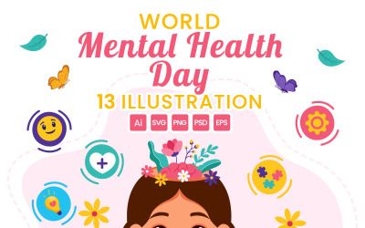 13 Illustration de la Journée mondiale de la santé mentale
