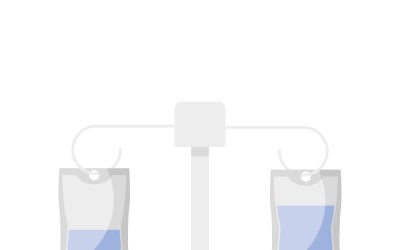 Intravenous fluids flat icon vector illustration