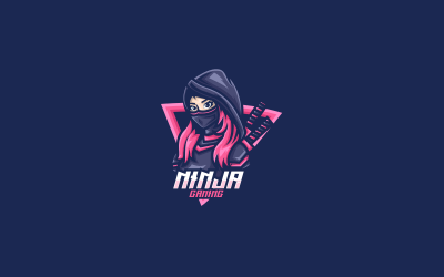 Ninja Girl E-Sport und Sport Logo 3