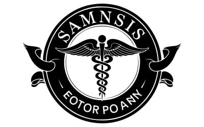 Een vectorillustratie van het logo van een farmaceutisch bedrijf