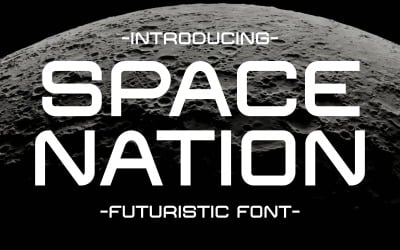 Space Nation - Futuristiskt teckensnitt