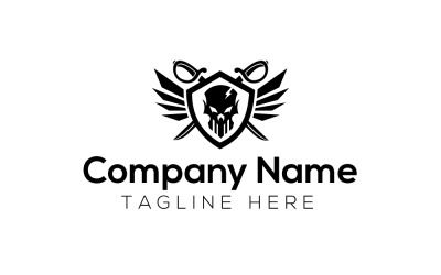 Dark Games &amp;amp; Skull Wing Logo Design