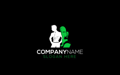 Fitness &amp;amp; Bodybuilder-logotypdesign
