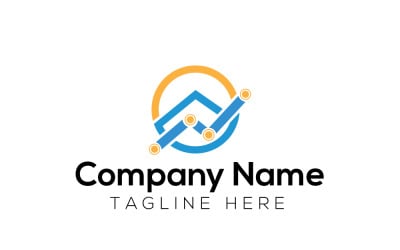 Huis Marketing Logo Ontwerp Sjabloon