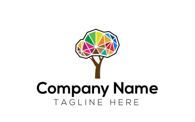 Logo dell&amp;#39;albero digitale creativo dell&amp;#39;albero 2