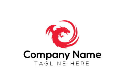 Progettazione del logo del drago e dell&amp;#39;animale