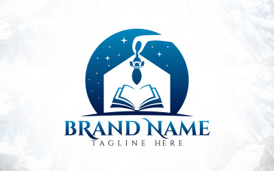 世界教育读书屋标志设计