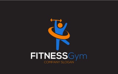 Szablon projektu logo siłowni fitness
