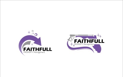 Design de logotipo de gerenciamento de propriedade fiel